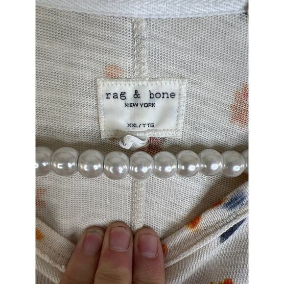 rag & bone Unisex Floral Graphic T-Shirt Size XXL - Picture 6 of 9